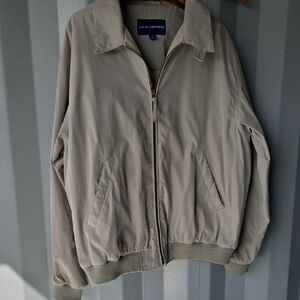 John Ashford Men's Light Beige Bomber Jacket